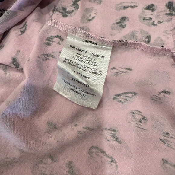 Wrangler Girls Leopard Print Purple Top Size XL - Picture 4 of 6